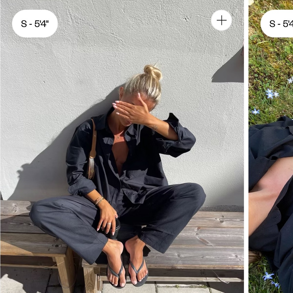 Djerf Avenue breezy shirt in black